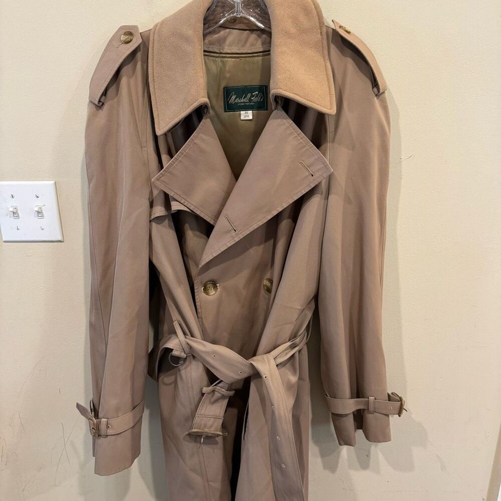 Marshall Field’s Trench Rain Coat 40 Long